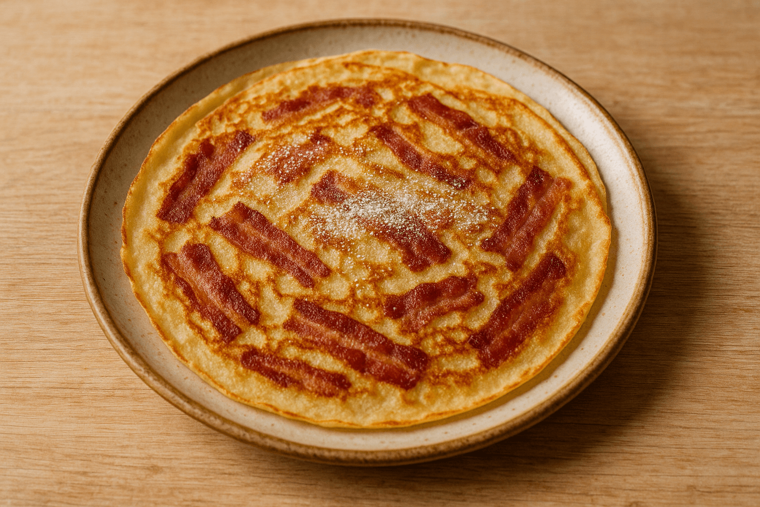 Bacon crepe
