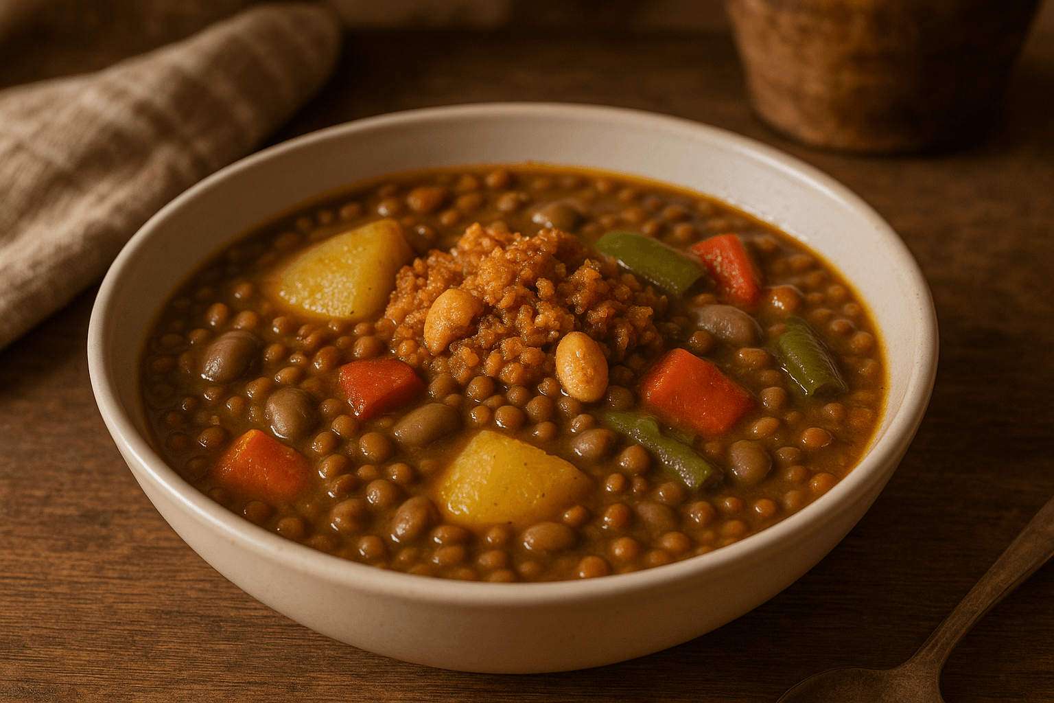 Potaje de lentejas de la abuela