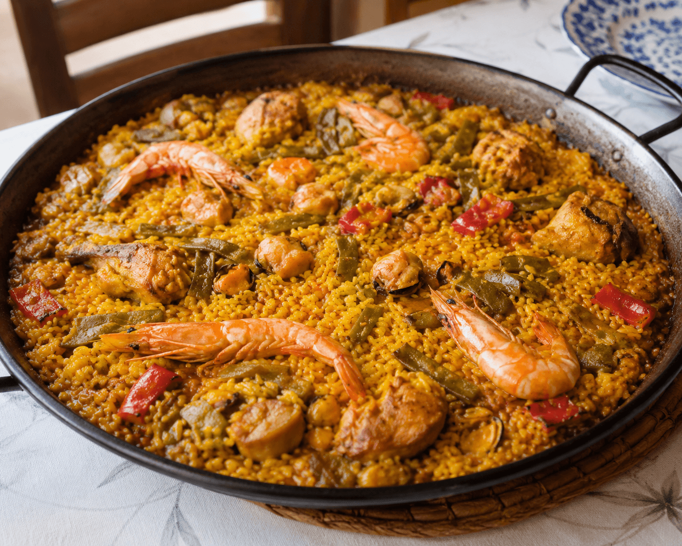 Arroz en paella de la abuela