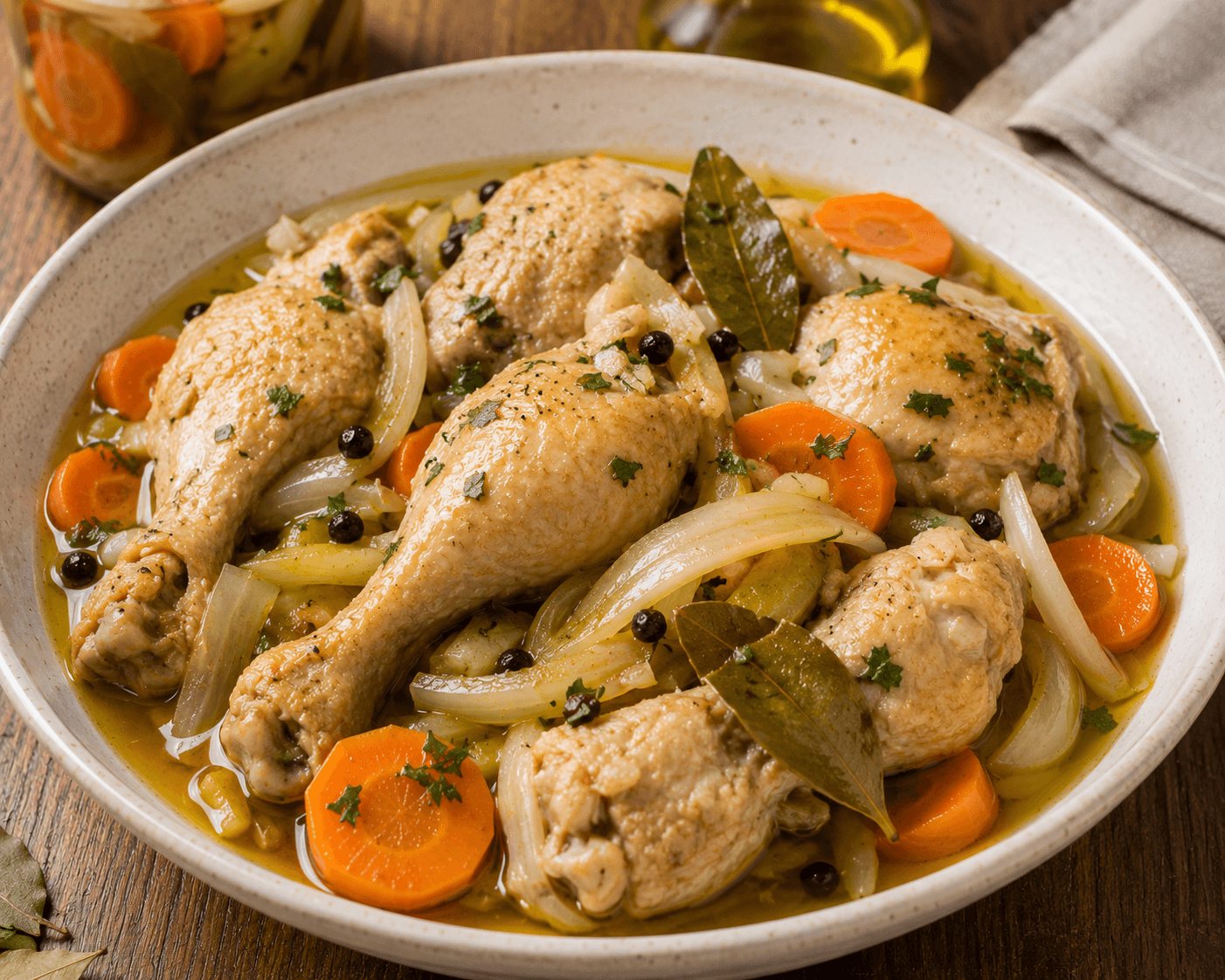Pollo en escabeche de la abuela
